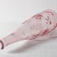 Pink Glass Daisy Flowers Bottle / Vintage Flack or Vase / Emma Dafnäs, Ikea