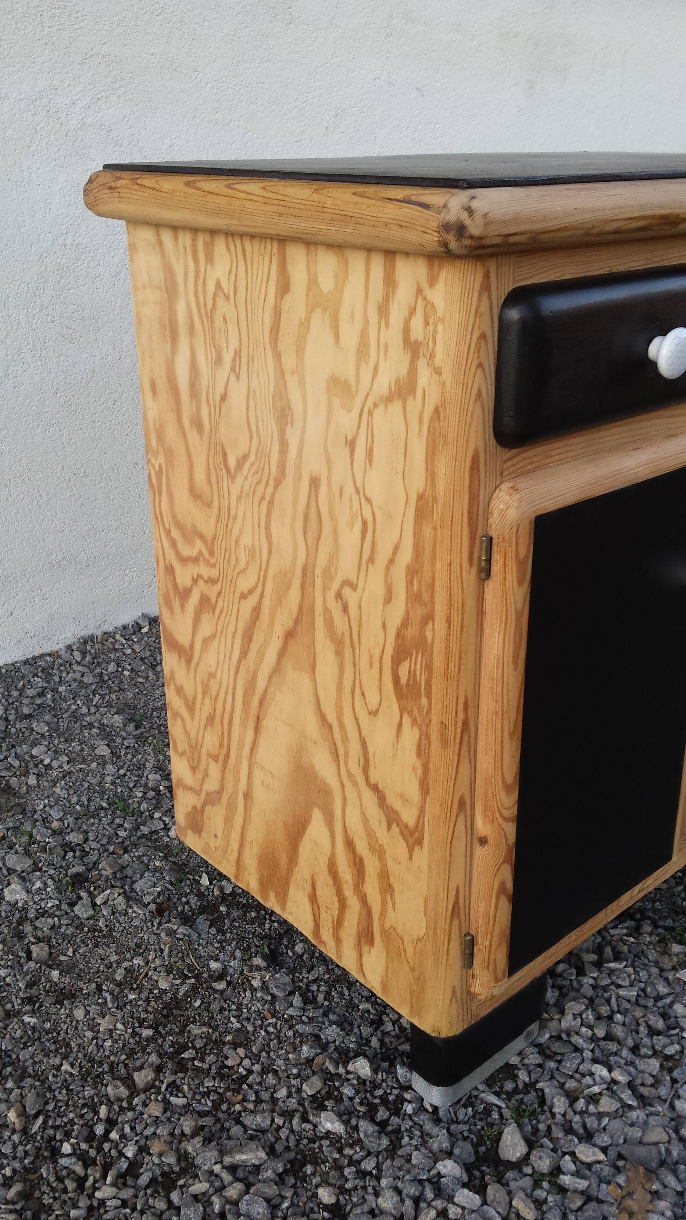 Black and wood mado buffet