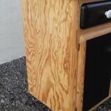 Black and wood mado buffet