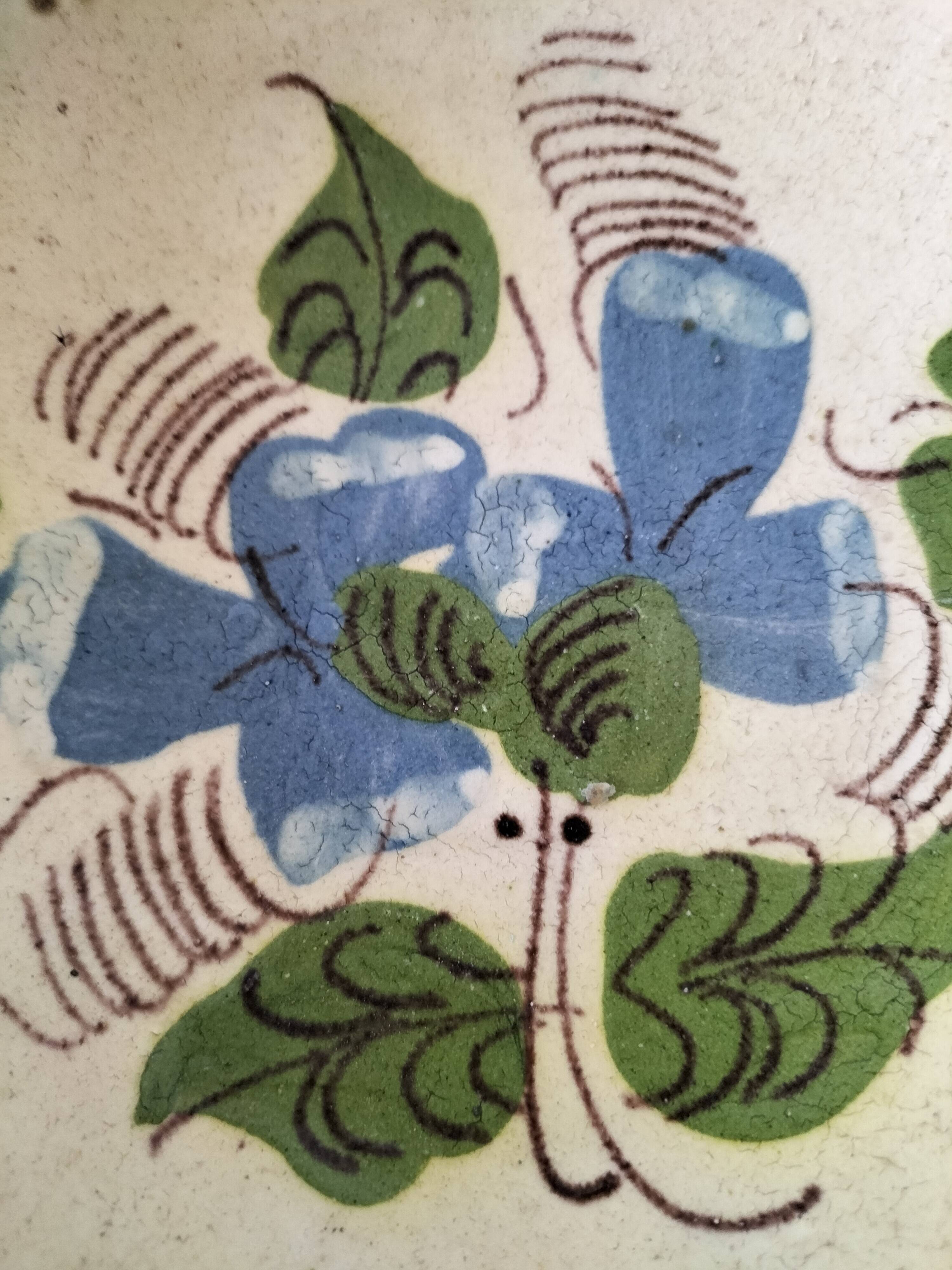Glazed earthenware plate from Korond (Corund), Transylvania