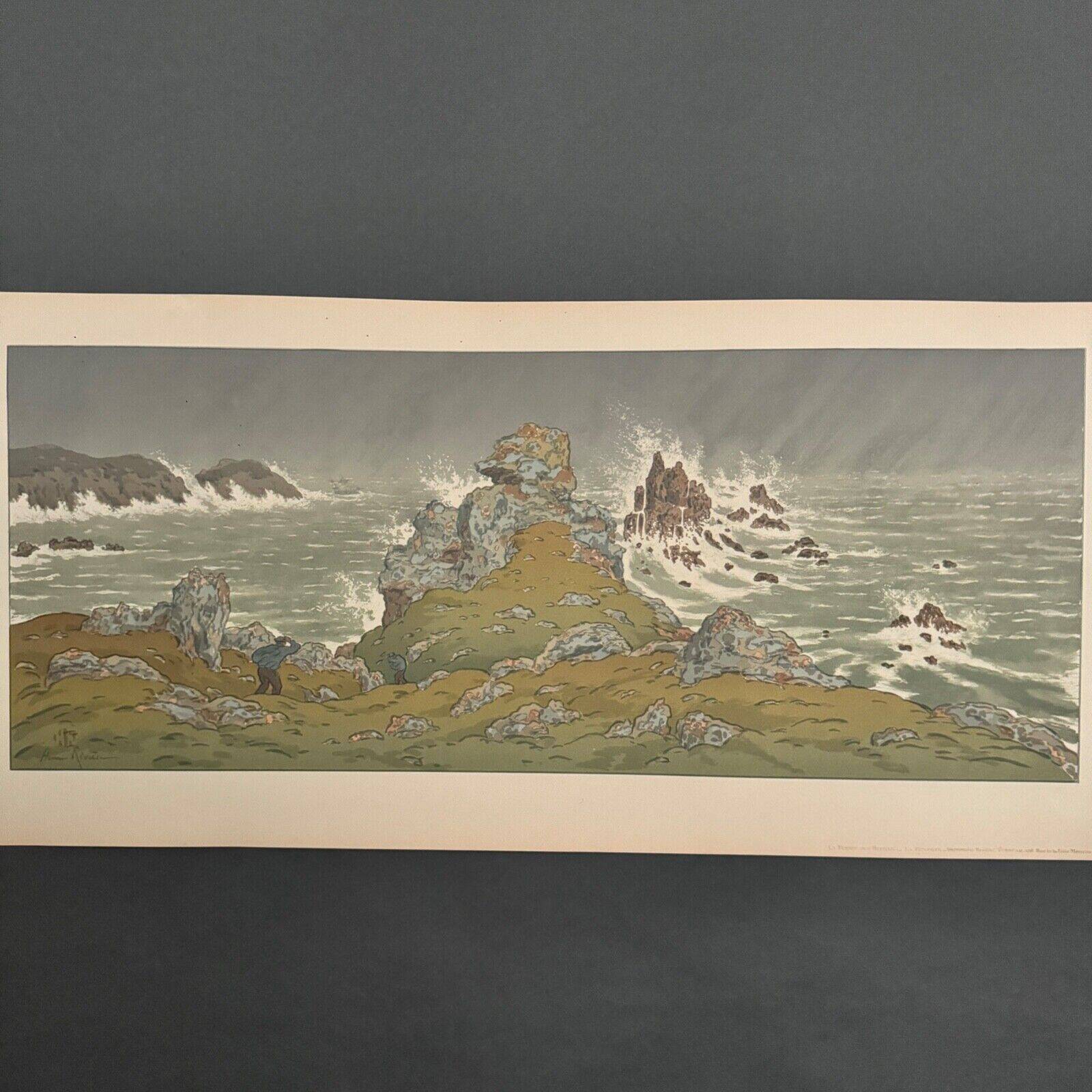 Lithograph by Henri Rivière La Tempête