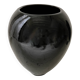 Vase en gès noir lourd