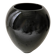 Vase en gès noir lourd