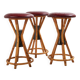 Tabouret de bar en bambou (mk10412)