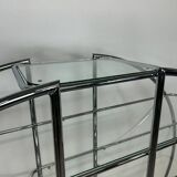 Mid-century design tubular steel shelf