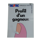 Original National Lottery poster tac o tac profile of a 20-brick winner at scratching