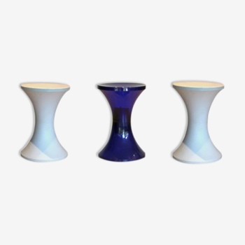 Set of three TamTam stools by Henry Massonnet