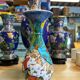 Rare vintage vase Altin Gini in Turkish Kütahya glazed earthenware, handmade and signed.