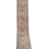 Vintage Turkish Oushak Rug Handwoven 67x692 cm