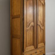 Louis XV Provençal Wardrobe in Solid Walnut from the 18th Century