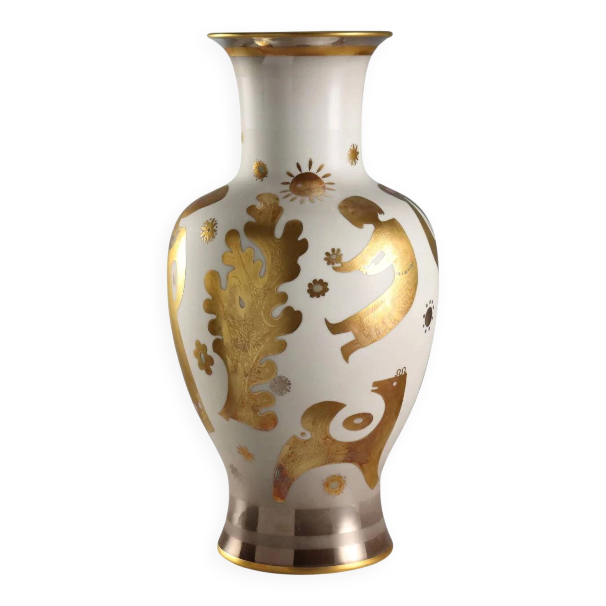 Vintage porcelain vase Morbelli Arte, Italy, 20th century
