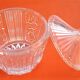 1950s Covered Jar Candy Dish / Candy Box Cut and Chiseled Glass