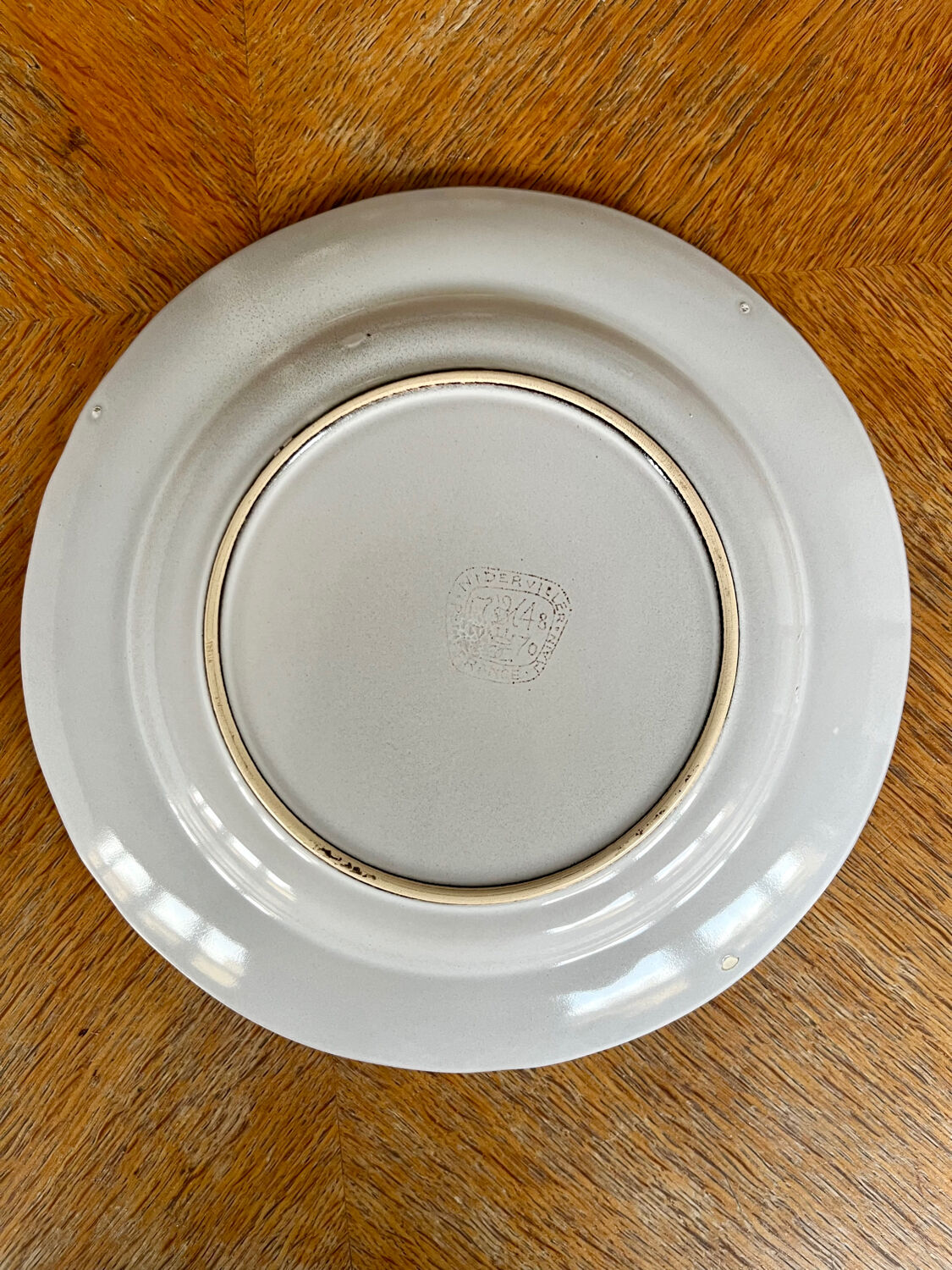 12 flat plates in earthenware, Niderviller