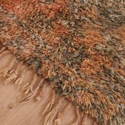 Peach Vintage Moroccan Rug 182 x 294 cm, Berber Wool Rug Handmade, Boho Rug