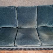Design of the 70s by Jean Prevost exceptional velvet toad bench of genoa