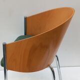 Chaise années 80 bois moulé