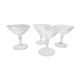 Set 4 glasses of champagne crystal chiseled
