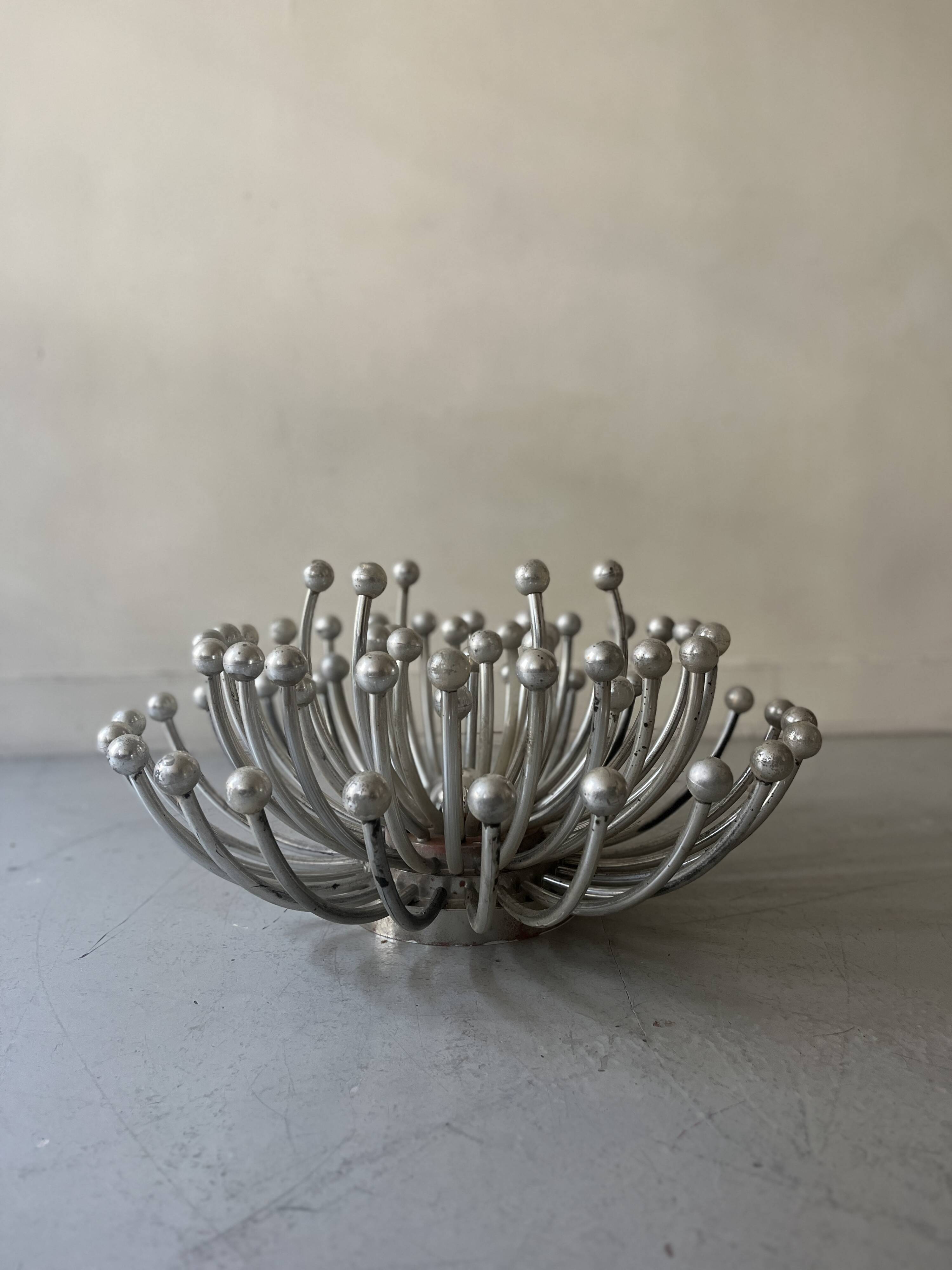 Pistillo wall or ceiling lamp in chrome by Valenti Luce, 1970s design