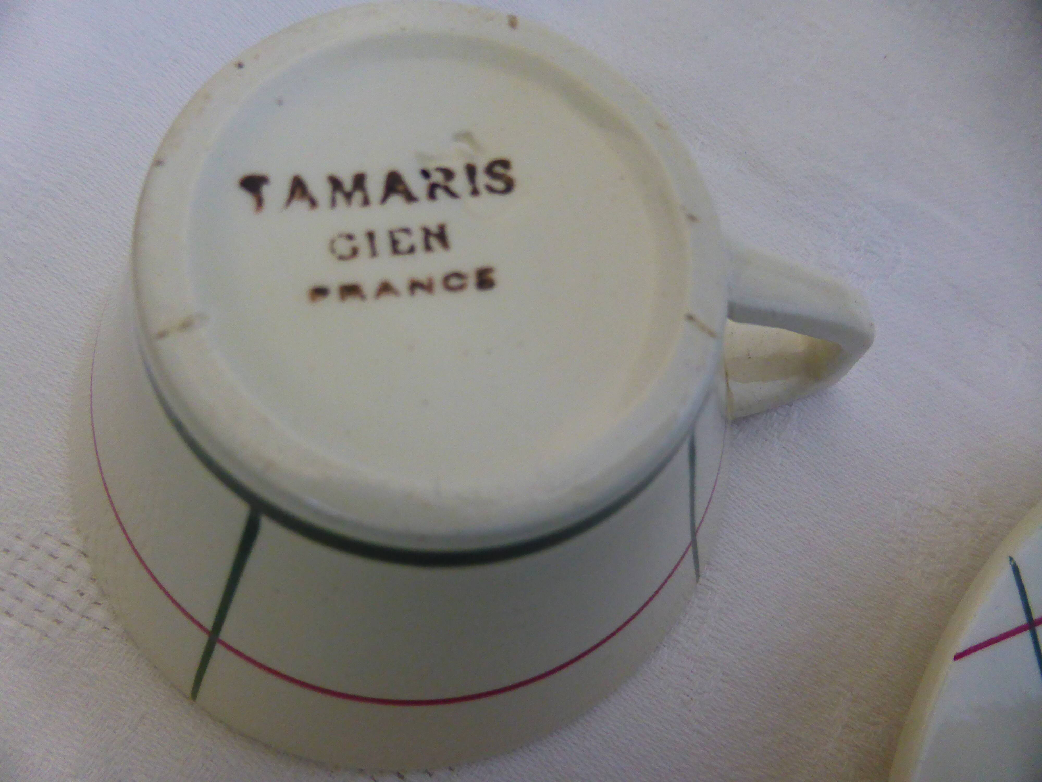 Vintage Gien coffee service, Tamaris model 2106102