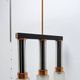 Czechoslovak brutalist light fixture, mid-century ceiling lighting, 1970s