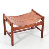 Scandinavian teak footrest or ottoman