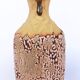 Glazed stoneware single-stem vase, handmade ceramic