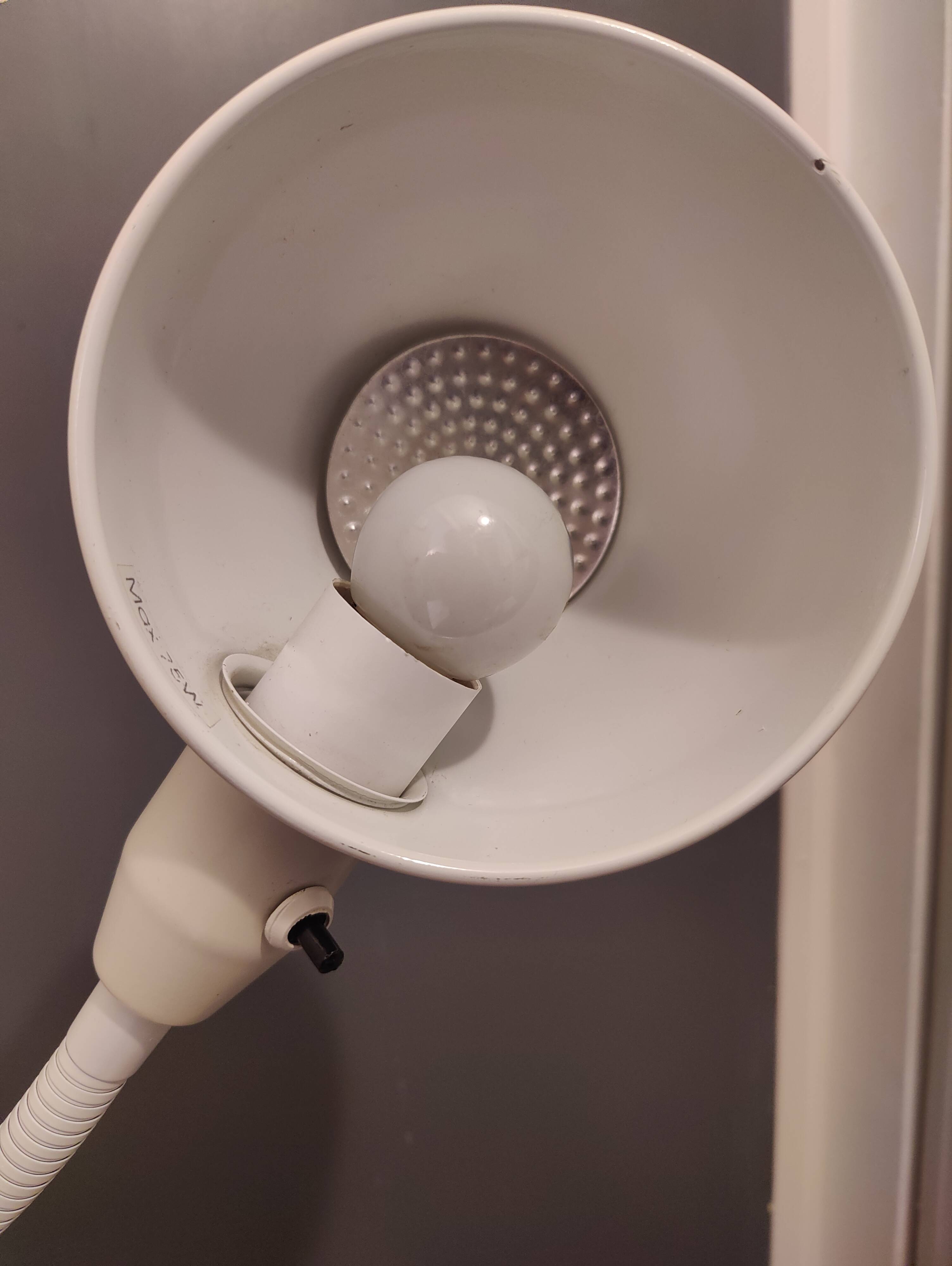 Ikea lamp Format A0103 white (cream) vintage 1980s