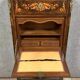Secretary with a drop-leaf in precious marquetry wood in the Louis XV style.