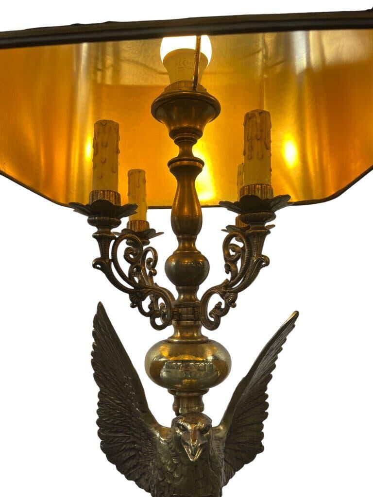 Vintage table lamp 'golden' xl 'eagle deknudt'