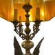 Vintage table lamp 'golden' xl 'eagle deknudt'