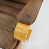 1970s Yngve Ekström "Contino" Leather Armachair,Sweden