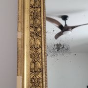 Miroir doré stuc et bois Empire