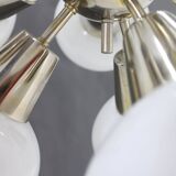 1970s Chrome Plated  12-Flamming  Sputnik , Czechoslovakia