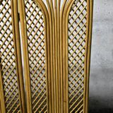 Vintage rattan and bamboo screen 1950/60
