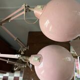 Pale pink architect lamp