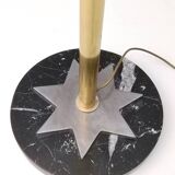 Brass, Copper and Black Marble Floor Lamp "Lampione" by Carmelo La Gaipa