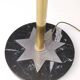 Brass, Copper and Black Marble Floor Lamp "Lampione" by Carmelo La Gaipa