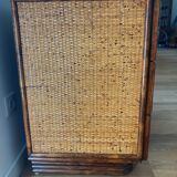 Dresser in rattan, designer Maugrion
