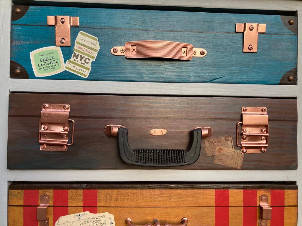 Renovated vintage chest of drawers