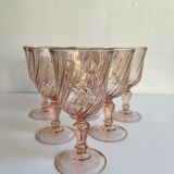 Pink wine glasses
