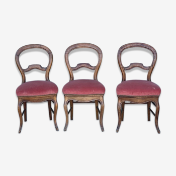 Suite de 3 chaises