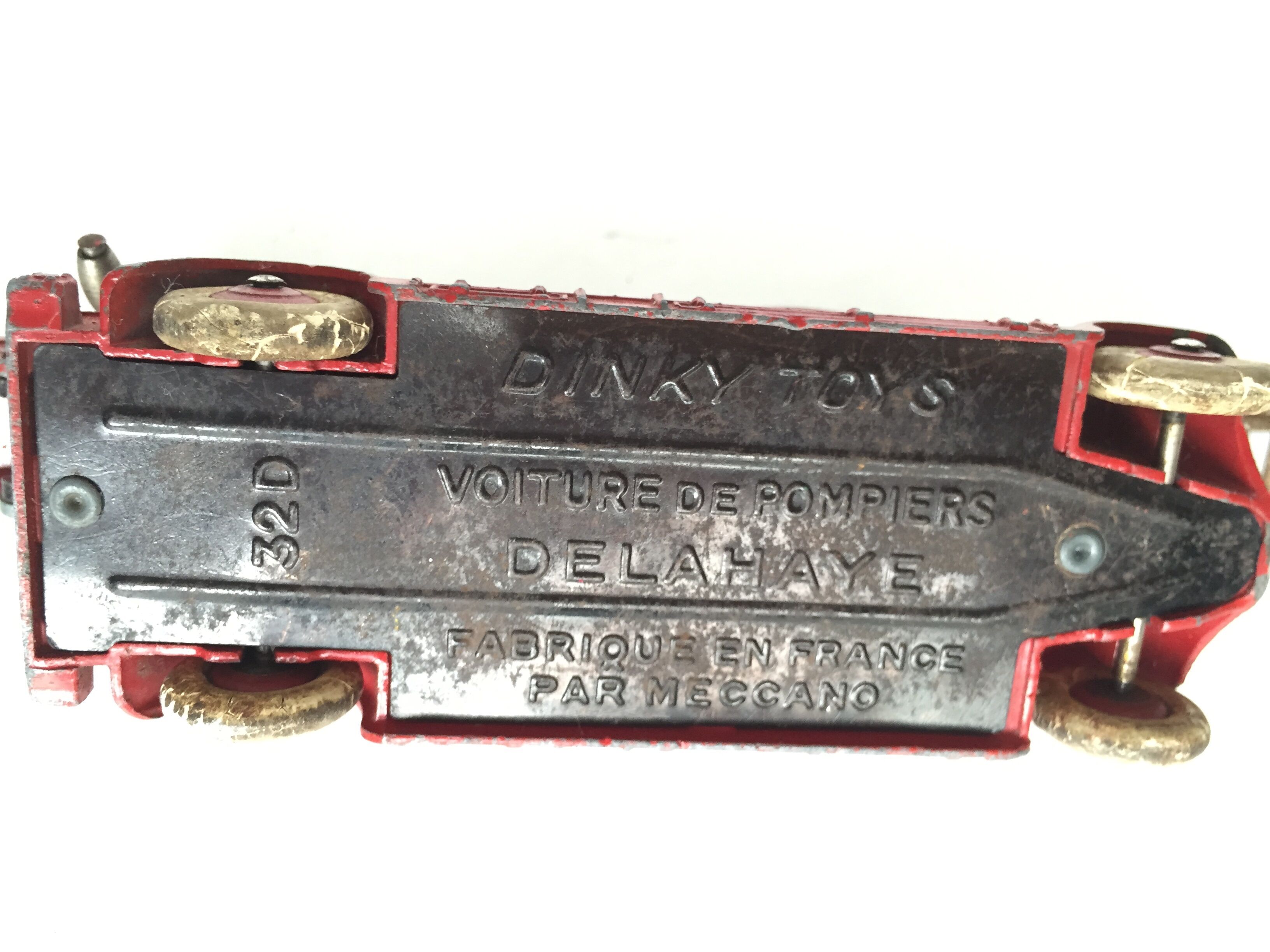 Miniature old fire truck