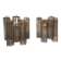 Murano Fume' Color Glass "Tronchi" Wall Sconces - a Pair