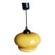 Suspension en opale jaune orangé, 1960/1970