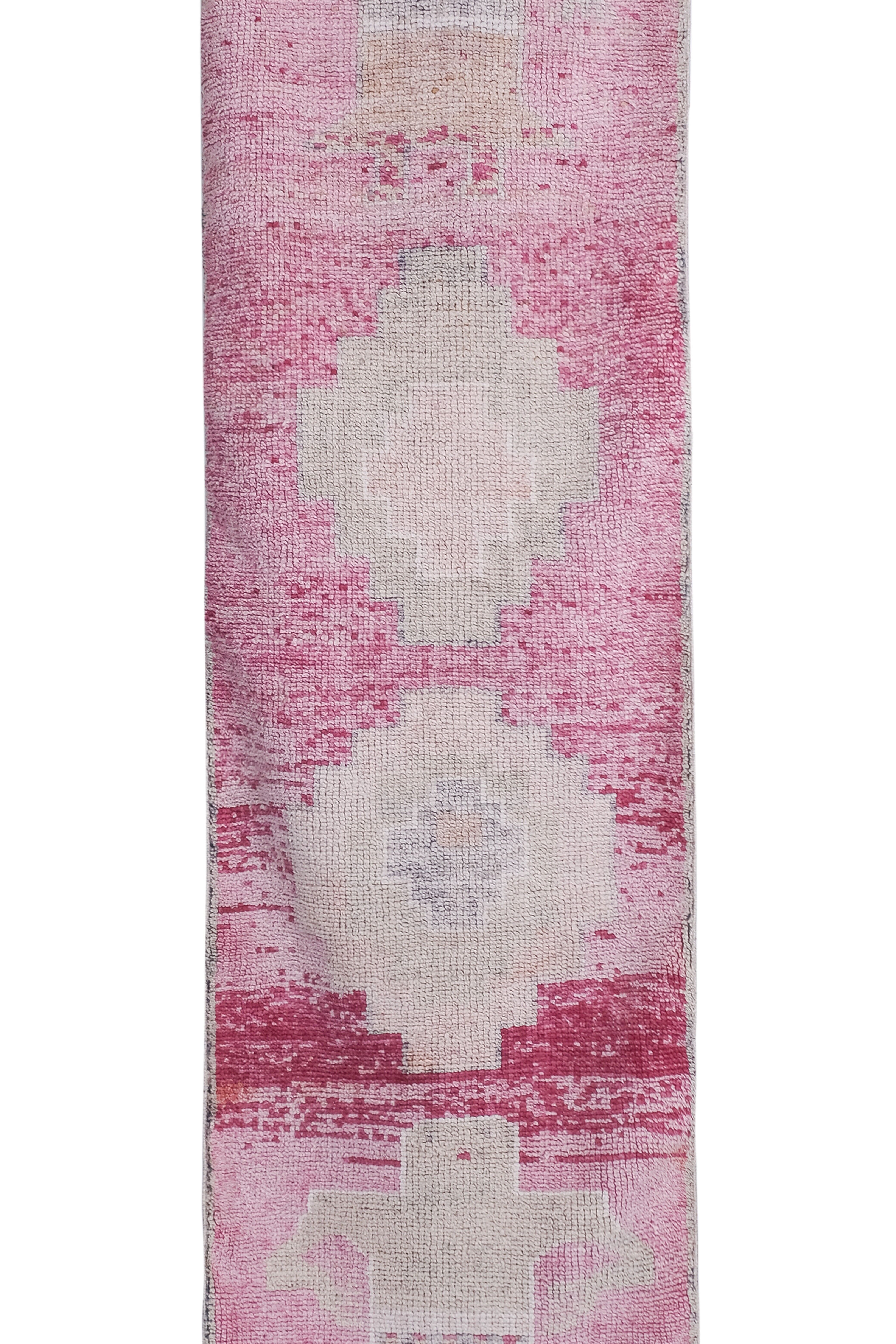 Vintage Turkish rug from Oushak, hand-woven 91x300 cm