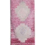 Vintage Turkish rug from Oushak, hand-woven 91x300 cm