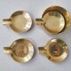 Suite de 4 cendriers vintage 1970