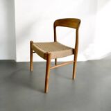 teak and rope chair