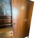 Arp, oak and metal bookshelf, 1960s