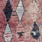 Red Boujad Moroccan rug - 221 x 89 cm